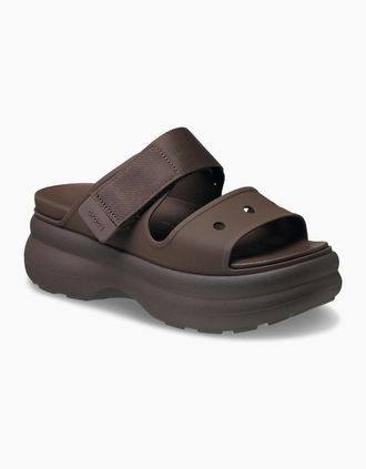 Crocs Womens Crocs Soho Two Strap EVA Womens Coffee Sandals - Brown - Size: UK 8 / eu 41/42 / us w10