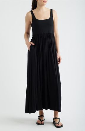 FRNCH Marinelle Sleeveless Maxi Dress in Noir at Nordstrom, Size X-Large