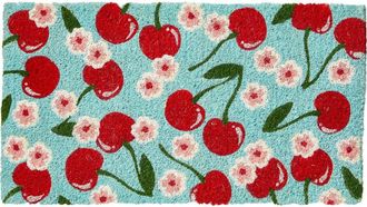 Tag Cherries Coir Mat Multi Coir Summer in Red at Nordstrom, Size Medium