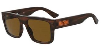 Moschino Brown Square Mens Sunglasses MOS187/S 0EX4/70 55