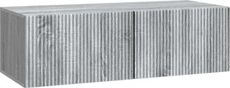 vidaXL Mueble Para Tv De Pared 98 X 41 X 30 Cm Gris Sonoma Vidaxl