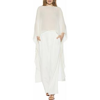 Alexia Admor Junia Cover-Up High-Low Chiffon Top in Ivory at Nordstrom Rack, Size Large/x-Large