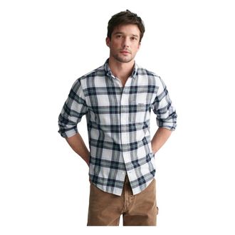GANT Regular Fit Plaid Flannel Shirt - male - Gant - Casual Shirts - Multicolor - M - Shirts