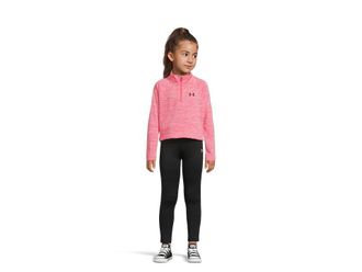 Under Armour 1/4 Zip Leggings Set (Little Kid) Girls Clothing Super Pink : 6X Little Kid, Polyester