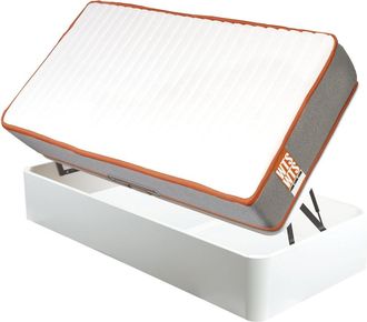 What The Sleep Colch&oacute;n y Canap&eacute;, Muelles ensacados, Blanco, 90x190