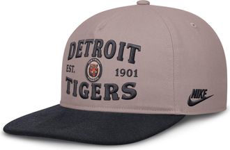 Nike Detroit Tigers Cooperstown Pro Nike Mens MLB A-Frame Adjustable Hat in Brown | NB1B0ILJD61-HG2