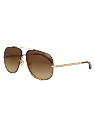 Chlo&eacute; CH0348S Metal Frame Sunglasses - Gold