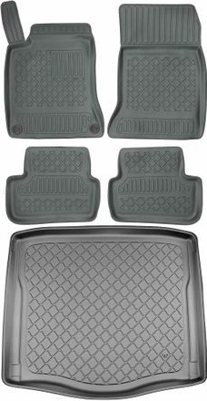 OEM Juego De Alfombrillas Para Coche Y Maletero Para Mercedes Cla C117 Sed&aacute;n (de Marzo De 2013 A Marzo De 2019)