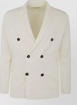 FILIPPO DE LAURENTIIS cotton double-breasted jacket