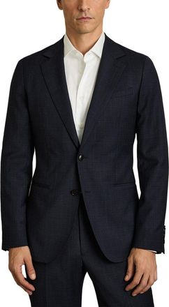 Reiss Hatch Wool-Blend Formal Jacket