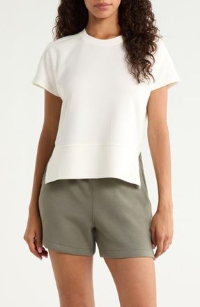 Spanx Air Essentials Crewneck T-Shirt in Powder at Nordstrom, Size X-Large