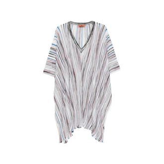 Missoni Striped V-neck Poncho
