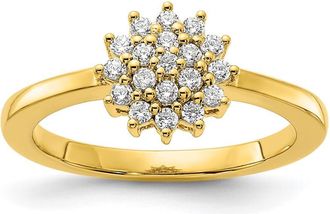 Diamond2Deal 14k Gold Lab Grown Diamond Wedding Band Ring 0.3Ct Clarity- VS Color- G-H