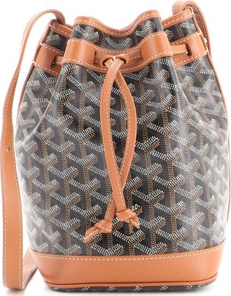 Goyard Petit Flot Bucket Bag Coated Canvas PM