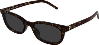 Saint Laurent SL M160 Zonnebrillen - Dames - Zonnebrillen - Bruin - 53 MM - Accessoires