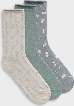 LEMON Womens Ultra-soft monochrome socks 3-pack