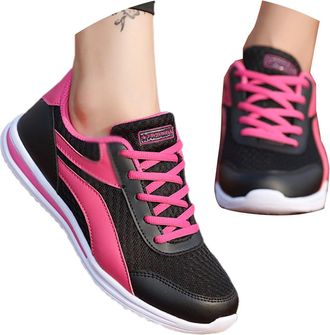 Generic Womens Slip On Sneakers Breathable Mesh Walking Shoes for Casual Wear Outdoor Sports Yoga and Travel Running Womens Red Trainers Memory Foam Women Wor