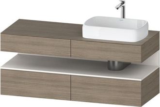 Duravit Qatego Consola Mueble Bajo Lavabo, 2 Extensiones, 2 - Duravit