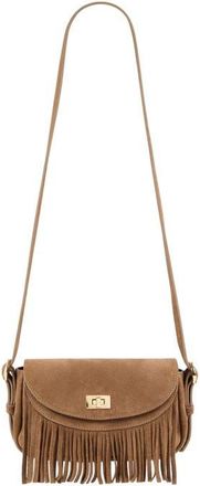 Sandro Mini Mambo suede bag in Caramel at Nordstrom, Size Medium