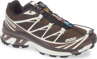 Salomon Gender Inclusive XT-6 Sneaker in Black Coffee/roast/vanila at Nordstrom, Size 13 Womens