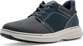 Clarks Craftwell Low Mens Shoes Navy Leather : 10.5 D - Medium, Textile