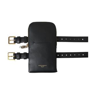 Dolce & Gabbana Heren, Tassen, Zwart, Maat: ONE Size Leer