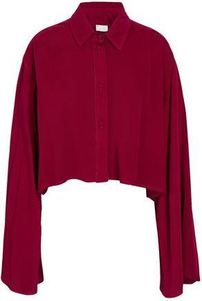8 by YOOX VISCOSE TRUMPET SLEEVE SHIRT