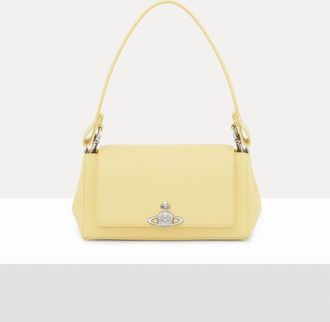 Vivienne Westwood Hazel Medium Handbag Pu Smooth Pastel-yellow