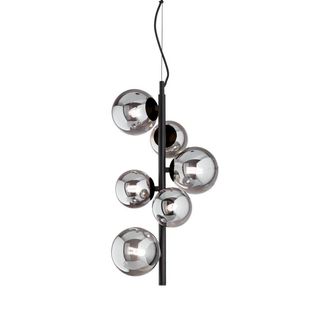Netlighting Perlage 6 Light Globe Pendant Ceiling Light Black