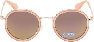 Guess Green Round Ladies Sunglasses GF0303 74U 49