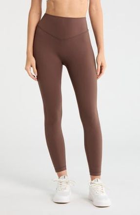 Yogalicious SKN High Waist Leggings in Classic Brown at Nordstrom Rack, Size X-Small