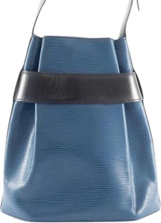 Louis Vuitton Pre-owned Bucket Bags, female, Blue, Size: ONE SIZE Pre-owned Leather louis-vuitton-bags
