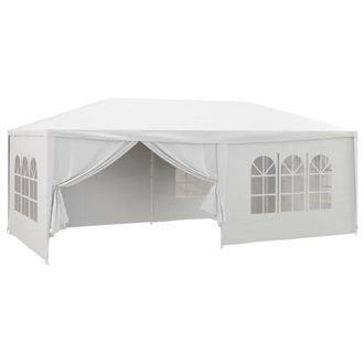 OUTSUNNY Carpa de jard&iacute;n 583x293x260 cm blanco