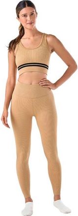 Tavi Seamless 7/8 Rib Legging in Cappucino at Nordstrom, Size Xx-Large