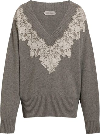 Alberta Ferretti Lace Cashmere Sweater
