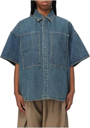 Jil Sander Denim Shirts, female, Blue, Size: M Blue Denim Shirt Elegant Style