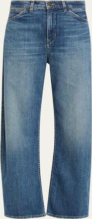 Nili Lotan Tribeca Barrel-Leg Jeans