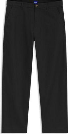 HUGO BOSS Baggy-fit trousers in stretch-cotton canvas