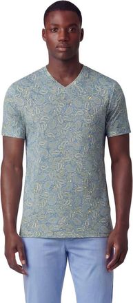 Lords of Harlech Paisley Pile Mens Vneck Tee in Paisley Pile Sunshine at Nordstrom, Size Xx-Large
