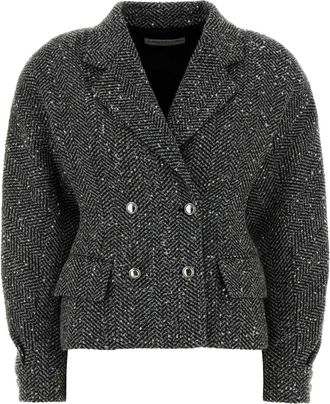 Alessandra Rich Multicolor Tweed Blazer