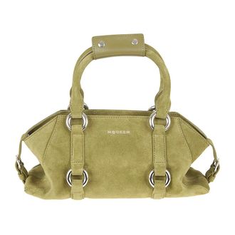 Alexander McQueen Small Farringdon Suede Bag - female - Alexander McQueen - Handbags - Green - ONE SIZE - Bags