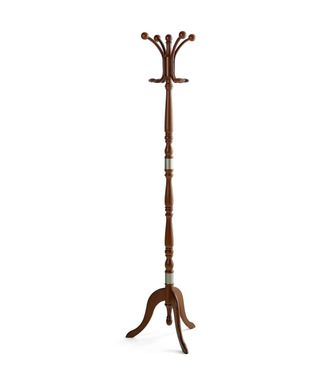 HERDASA Herdasa - Perchero Mod. 442 Herrajes En Cromo Satinado Lacado Nogal, 175 Cm(alto)44 Cm(ancho)38 Cm(largo)