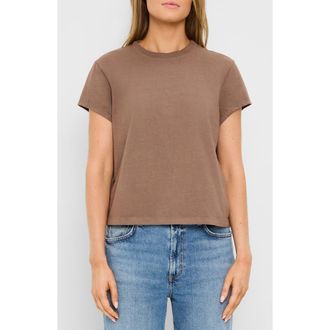 Michael Stars Solene Boxy Crewneck T-Shirt in Quicksand at Nordstrom, Size X-Small