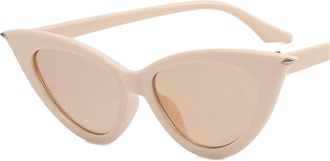 Generic Fashion Personalized Women Party Photo Sunglasses Men Outdoor Vacation Sun Glasses(Beige)