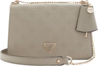 Guess Jena Shoulder Bag - Dames - Schoudertassen - Beige - ONE Size - Leer - Tassen