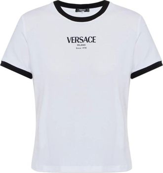Versace Donna, Top, Bianco, S, new