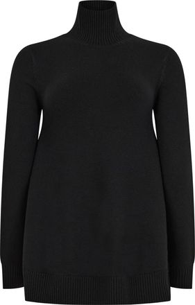 Toteme Pullover met hoge hals - Dames - Coltruien - Zwart - S - Wol - Truien & Vesten