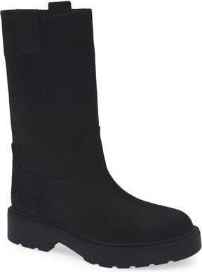 Jeffrey Campbell Obsidian Platform Boot in Black Distressed Suede at Nordstrom Rack, Size 7.5