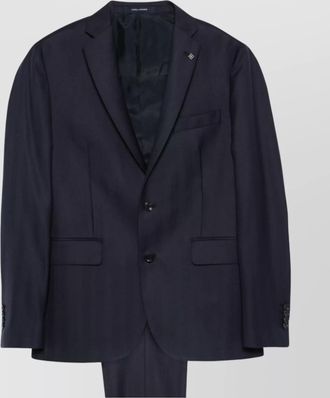 Tagliatore regular suit with buttoned cuffs