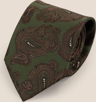 Oswin Hyde Mens Paisley Green
